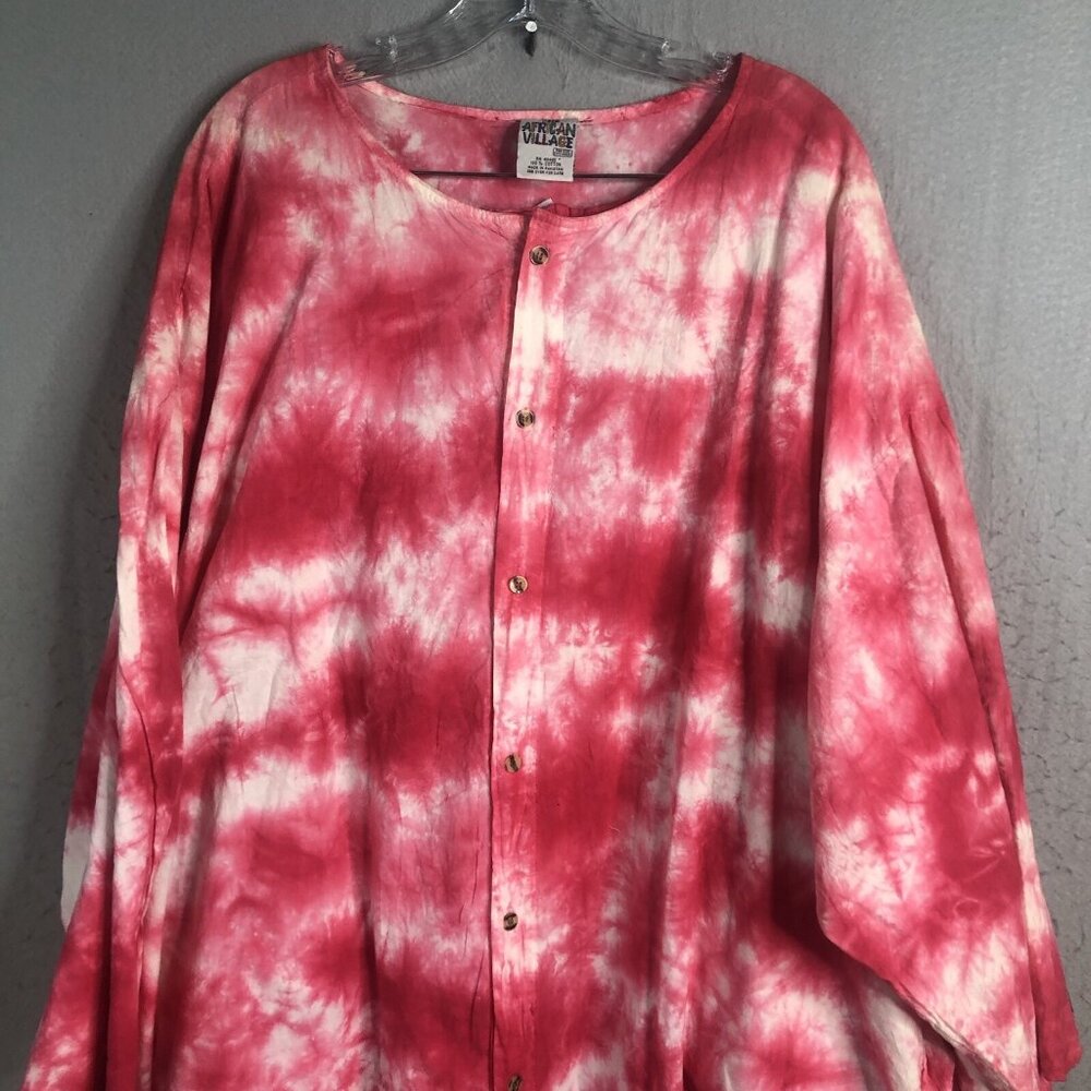 The African Village Frock Womens One Size Tie Dye Hippie Artsy Boho Set NEW - Picture 3 of 16